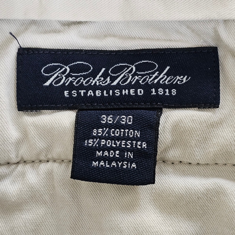 Brooks Brothers Mens Olive Green Corduroy Pants 36x30 Straight Leg Cotton Blend - Picture 4 of 8